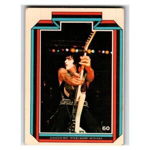 Donruss Paul Stanley 1978 KISS Music Card #60 Vintage
